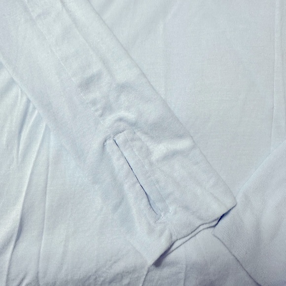 Free People Fresh and Clean long sleeve top in Sub Zero (pale light blue). NWT - Picture 8 of 8